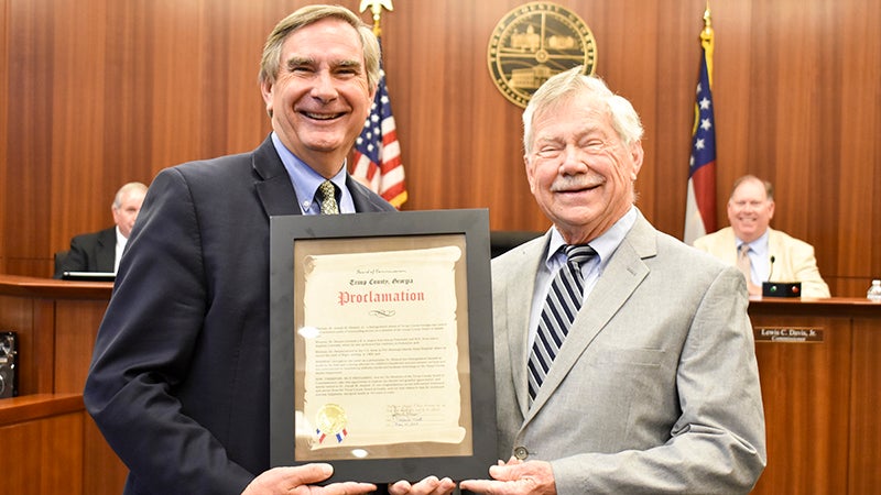 Dr. Almand recognized for service to Troup County Board of Health ...