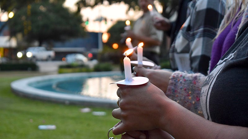 Candlelight Vigil Honors Victims Of Domestic Violence Lagrange Daily