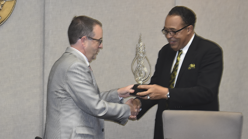 Thornton given Flame of Excellence at final council meeting - LaGrange ...