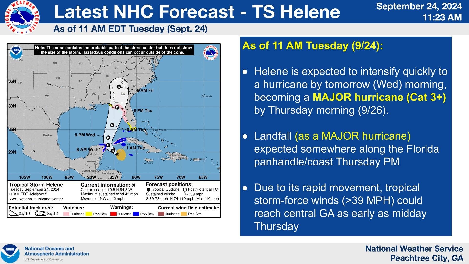 UPDATE Governor issues State of Emergency ahead of Helene landfall