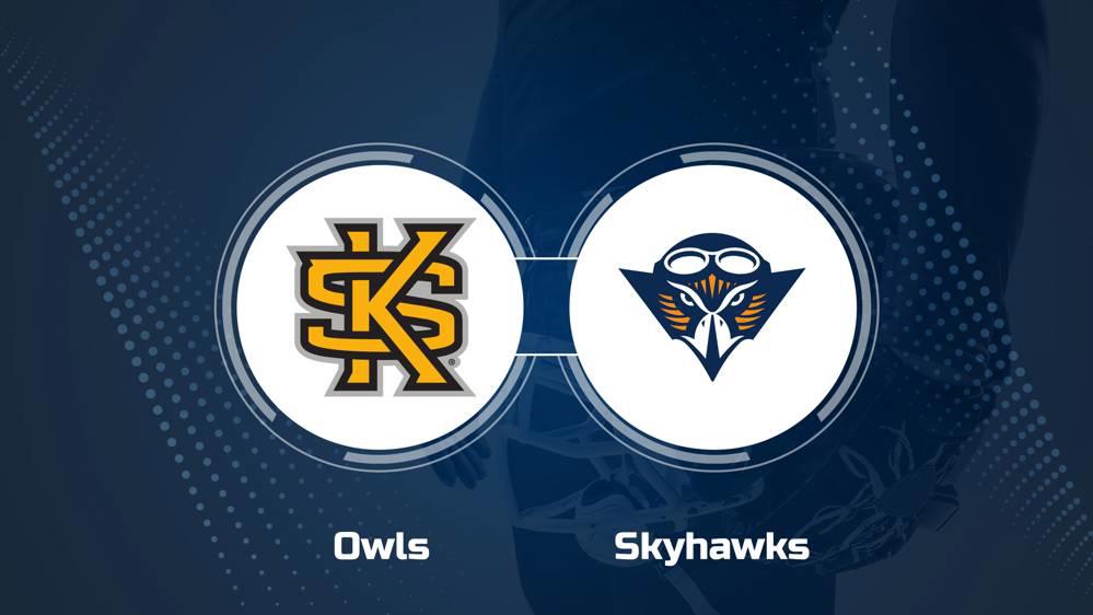 Where to Watch Kennesaw State vs. Tennessee-Martin on TV or Streaming Live - Sept. 28