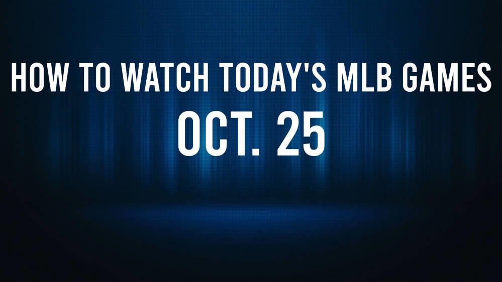 How to watch MLB baseball playoffs on Friday, October 25: TV channel, live stream, start time