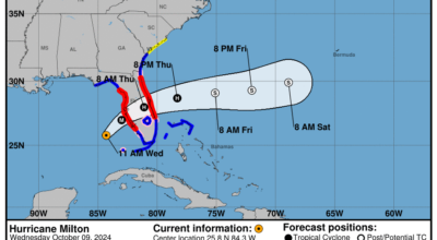 Wednesday, Oct 9: NHC's update on Category 4 Hurricane Milton