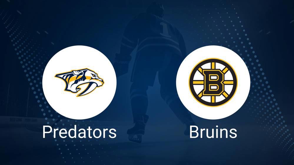 Where to Watch Nashville Predators vs. Boston Bruins on TV or Streaming Live - October 22