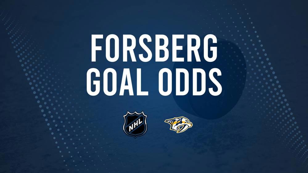 Will Filip Forsberg Score a Goal Against the Blackhawks on October 25?