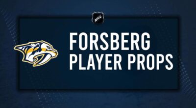 Filip Forsberg Player Prop Bets for the Predators vs. Canucks Game - November 17