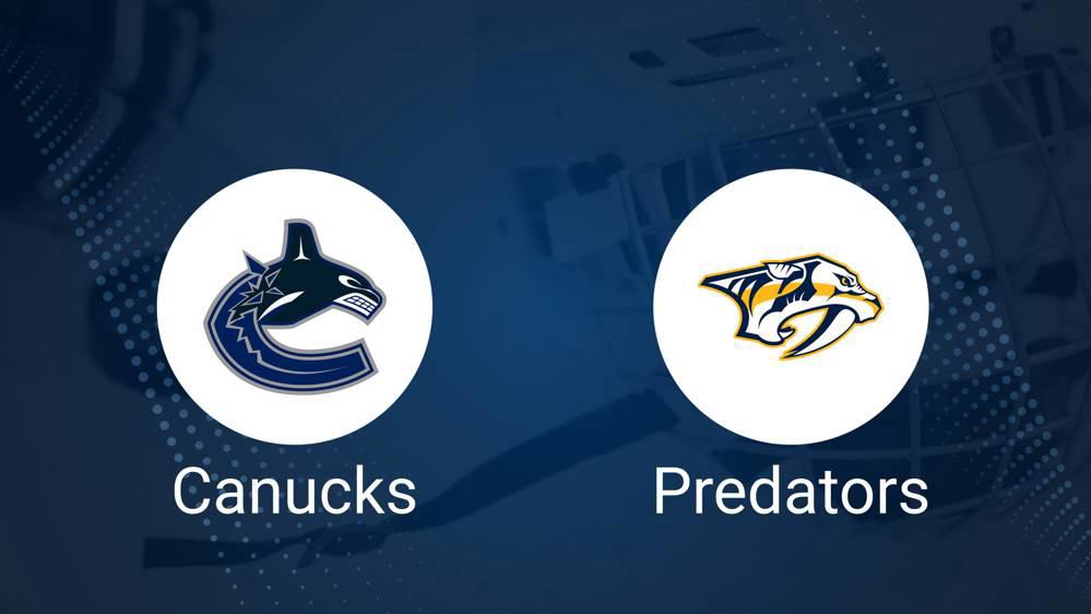 Predators vs. Canucks Injury Report Today - November 17