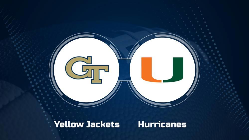 Where to Watch Georgia Tech vs. Miami (FL) on TV or Streaming Live - Nov. 9