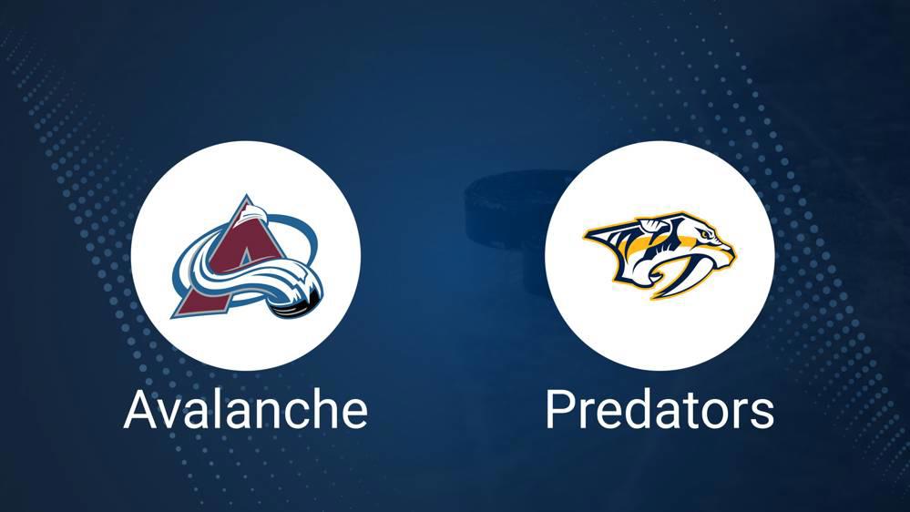 Where to Watch Colorado Avalanche vs. Nashville Predators on TV or Streaming Live - December 14