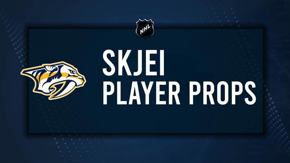 Brady Skjei Player Prop Bets for the Predators vs. Sharks Game - January 21